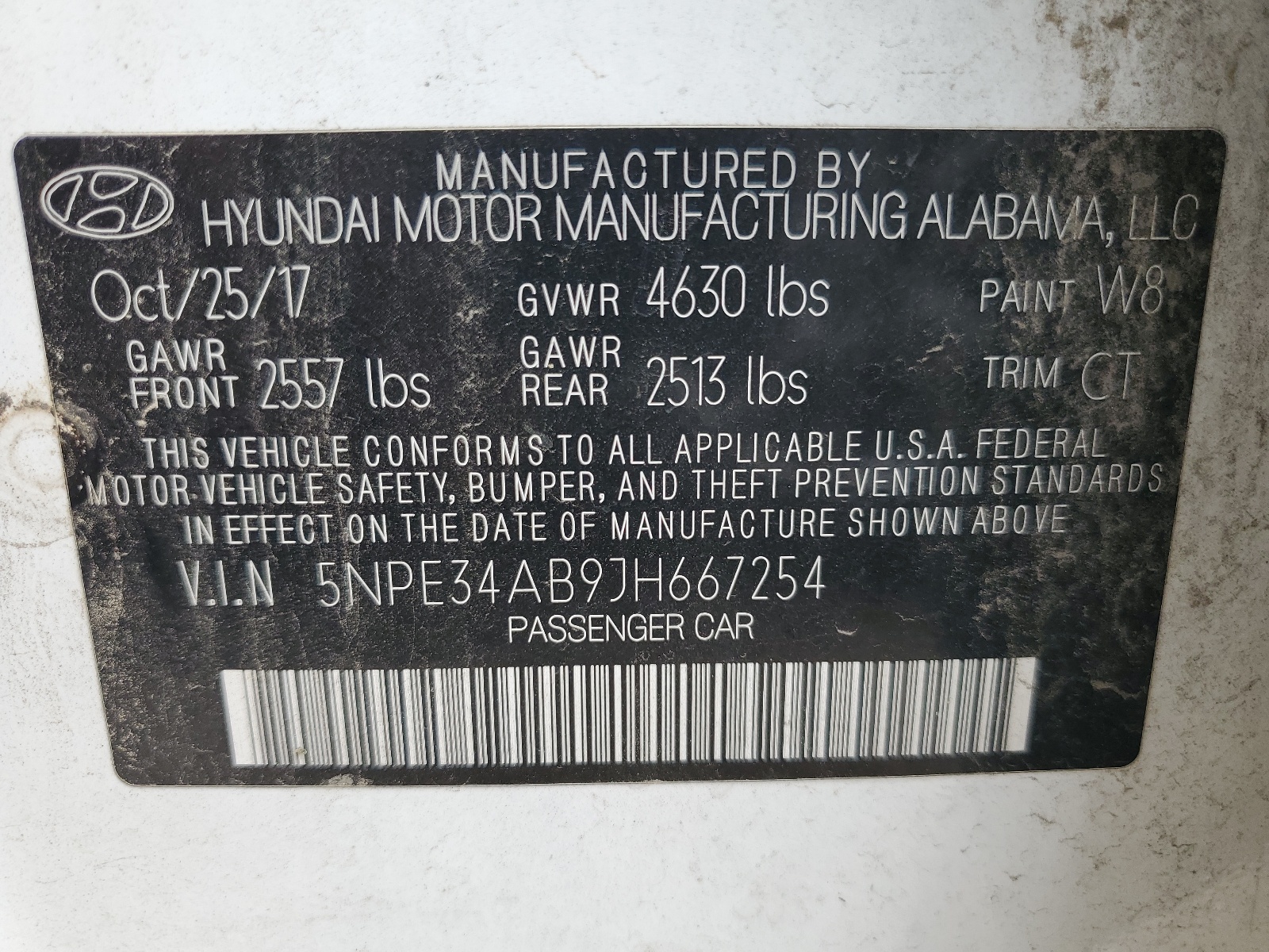 5NPE34AB9JH667254 2018 Hyundai Sonata Sport