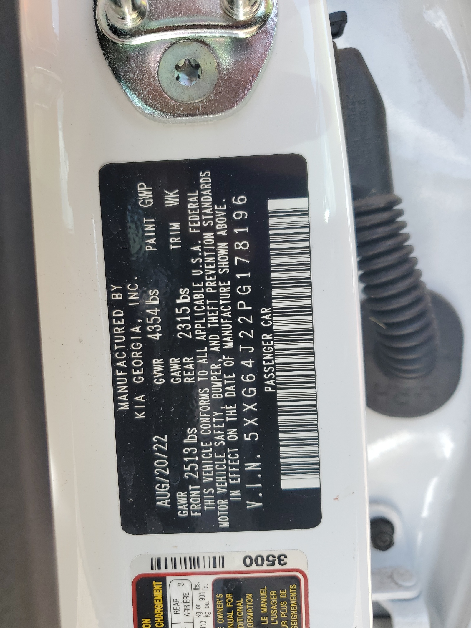 5XXG64J22PG178196 2023 Kia K5 Gt Line