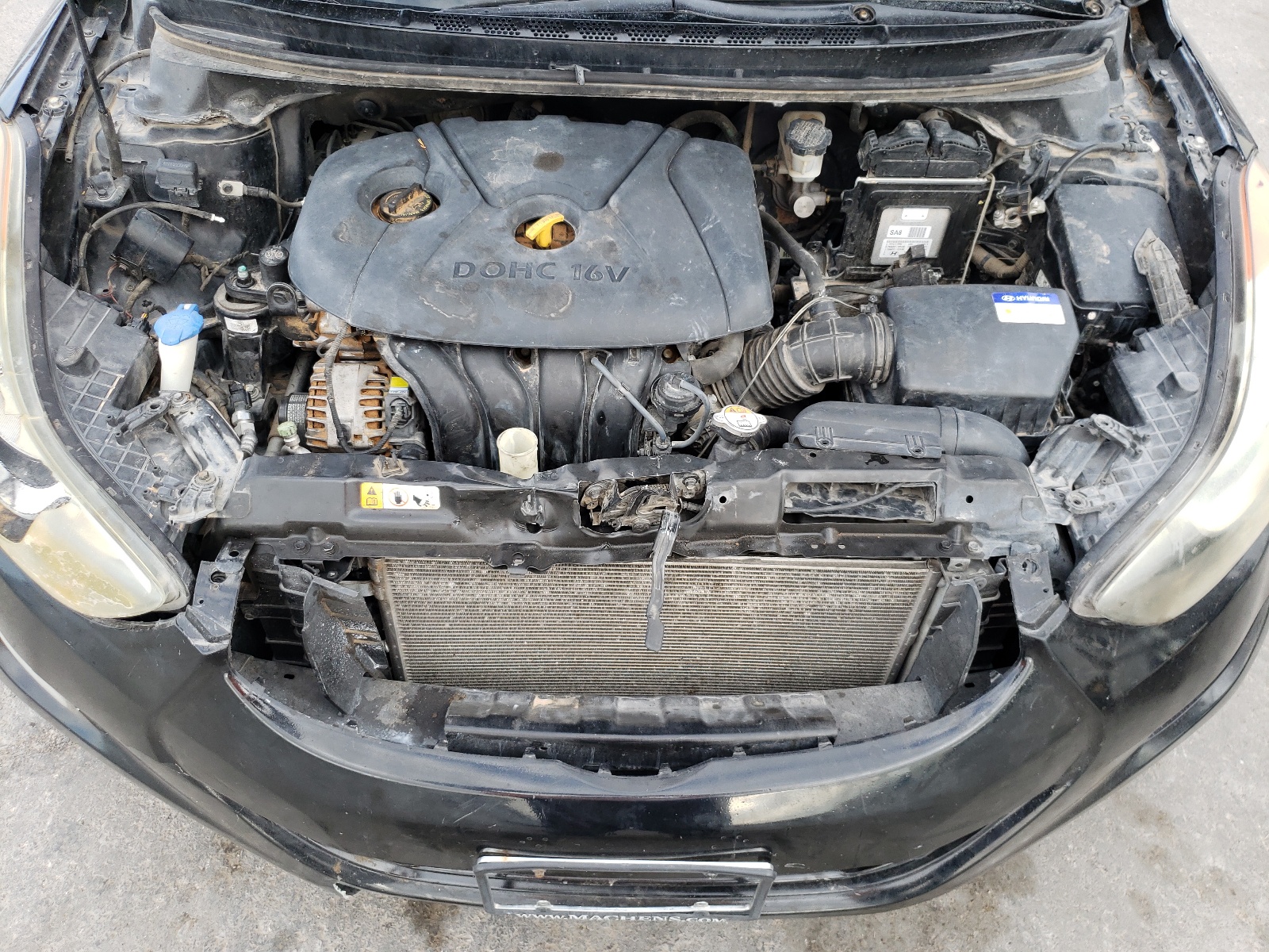 KMHDH4AE9CU332829 2012 Hyundai Elantra Gls