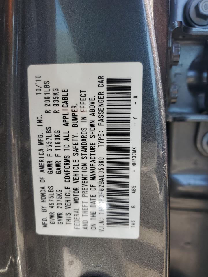 1HGCP3F82BA005660 2011 Honda Accord Exl