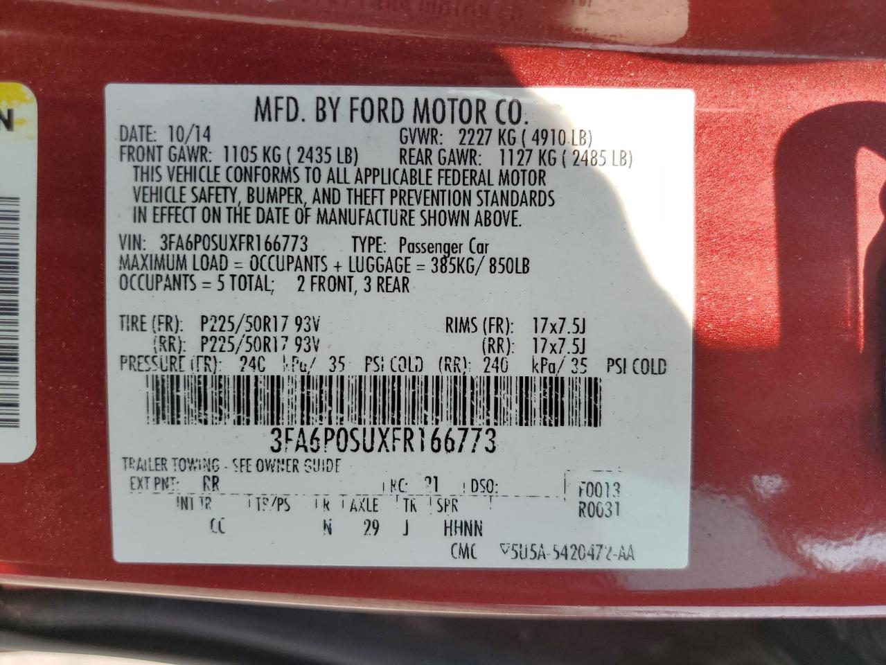 2015 Ford Fusion - Image 12