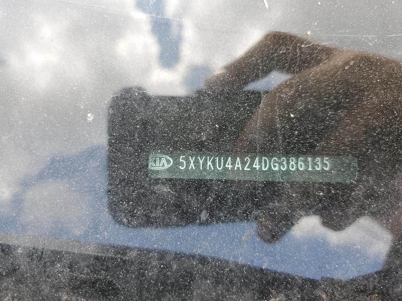 2013 Kia Sorento Ex VIN: 5XYKU4A24DG386135 Lot: 63504264