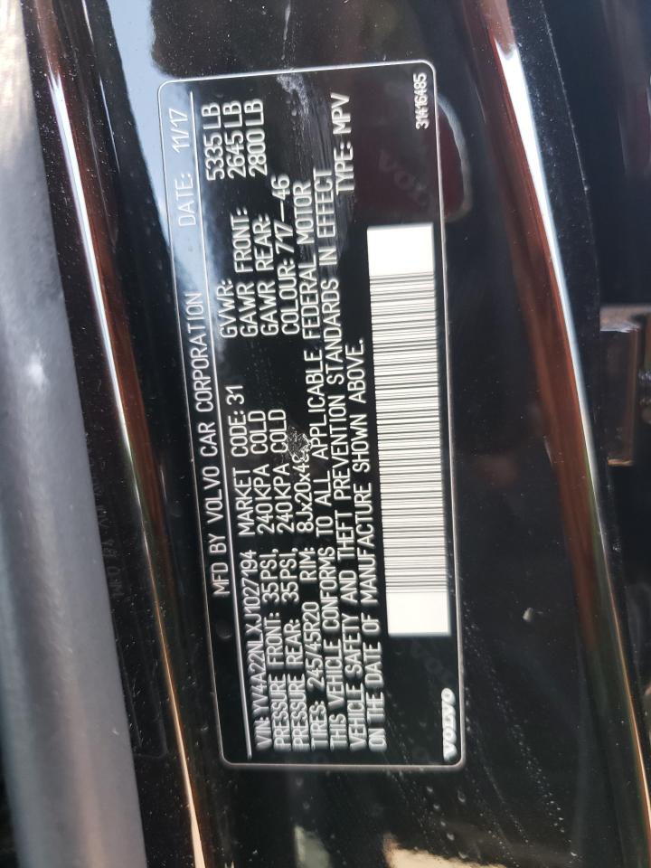 2018 Volvo V90 Cross Country T6 Inscription VIN: YV4A22NLXJ1027194 Lot: 63905984