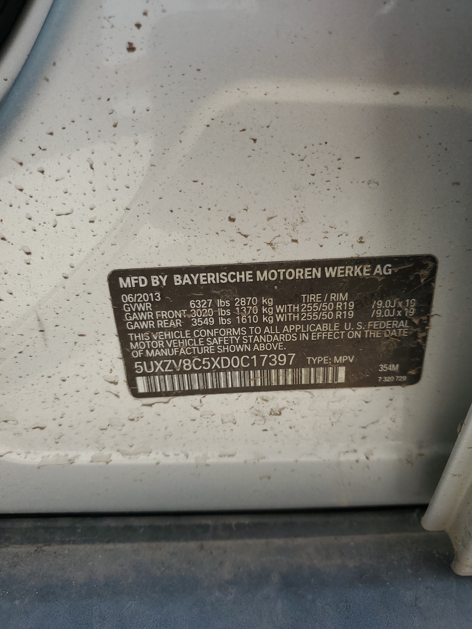 5UXZV8C5XD0C17397 2013 BMW X5 xDrive50I