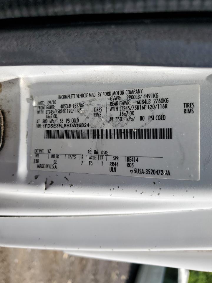 2011 Ford Econoline E350 Super Duty Cutaway Van VIN: 1FDSE3FL8BDA16824 Lot: 64806574