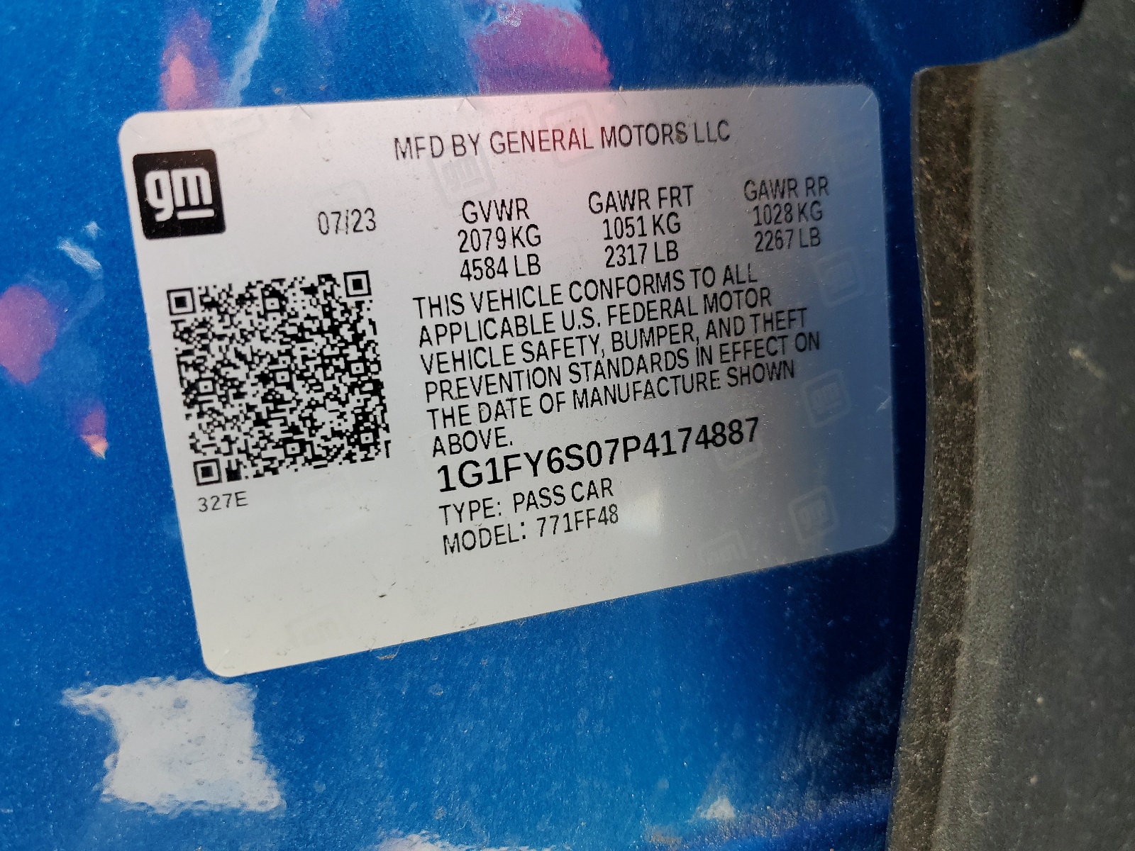 1G1FY6S07P4174887 2023 Chevrolet Bolt Euv Lt