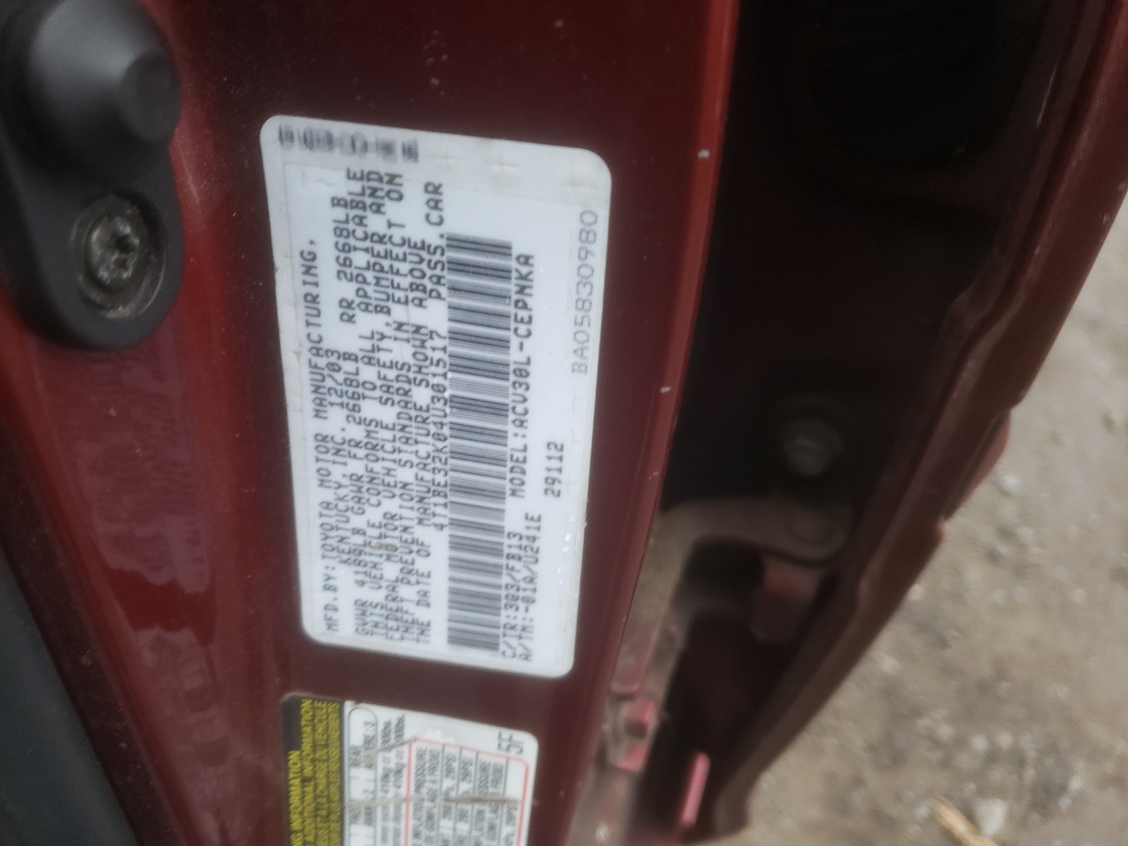 4T1BE32K04U301517 2004 Toyota Camry Le