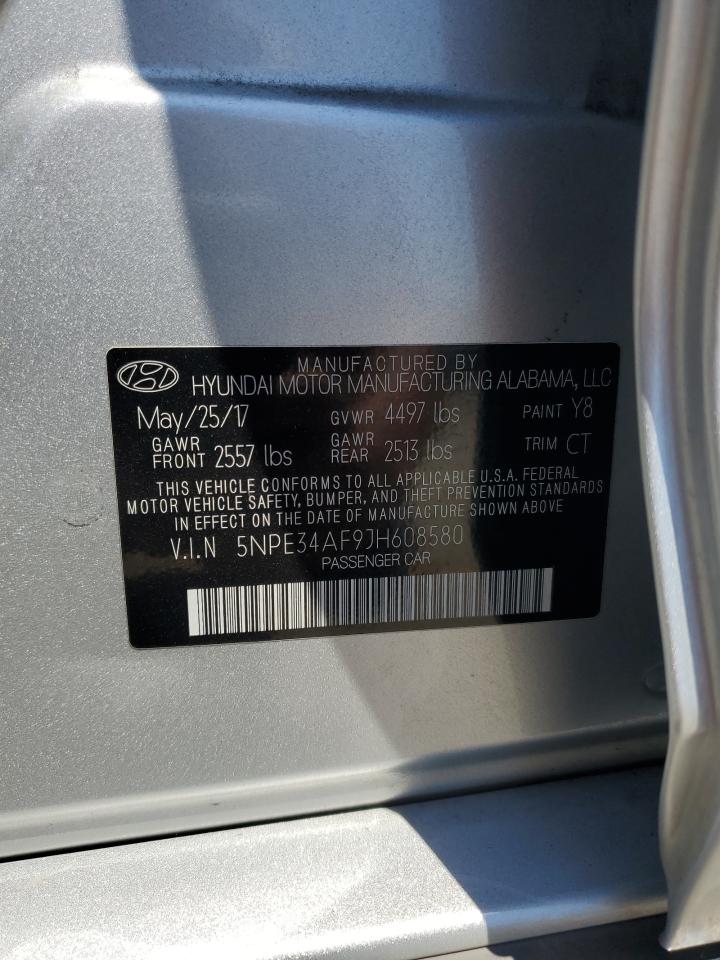 2018 Hyundai Sonata Sport VIN: 5NPE34AF9JH608580 Lot: 62952224