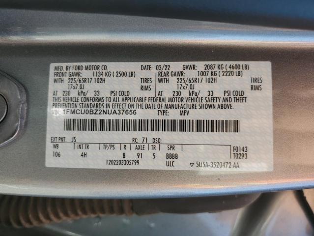 1FMCU0BZ2NUA37656 | 2022 Ford escape se