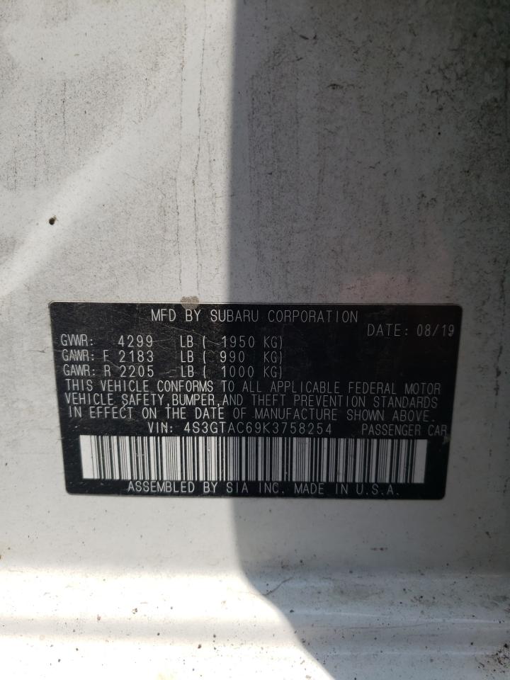 2019 Subaru Impreza Premium VIN: 4S3GTAC69K3758254 Lot: 63085204