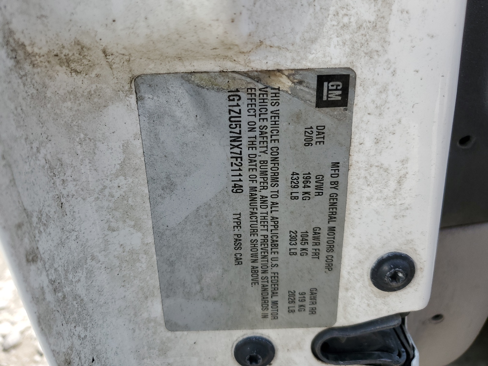 1G1ZU57NX7F211149 2007 Chevrolet Malibu Ltz