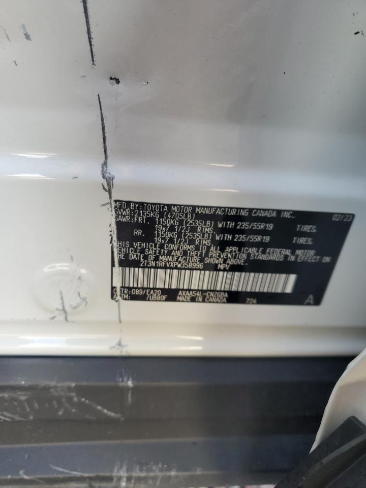 2023 Toyota Rav4 Limited VIN: 2T3N1RFVXPW358996 Lot: 63782124