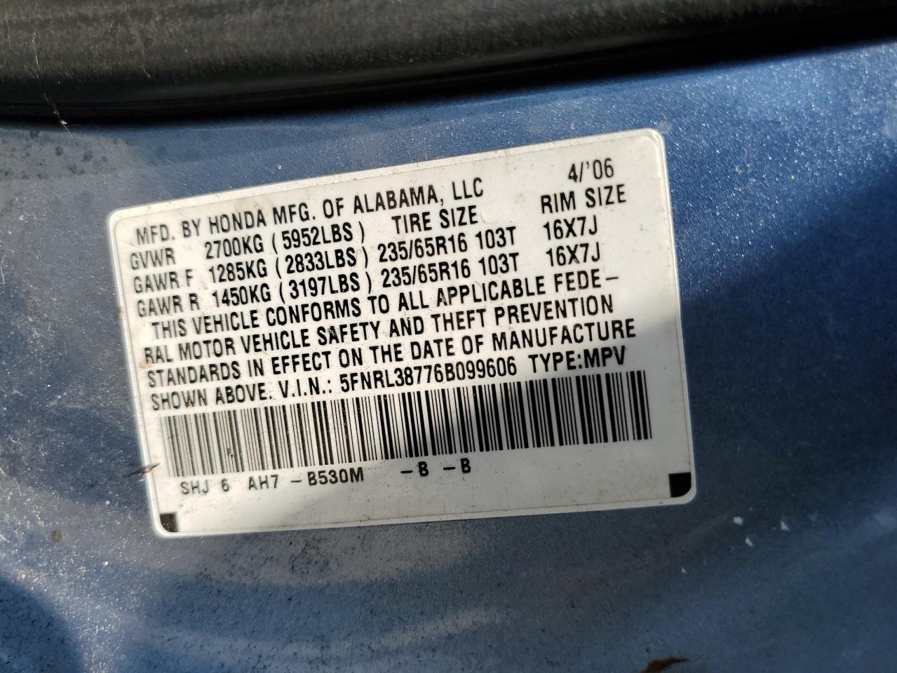 2006 Honda Odyssey - Image 13