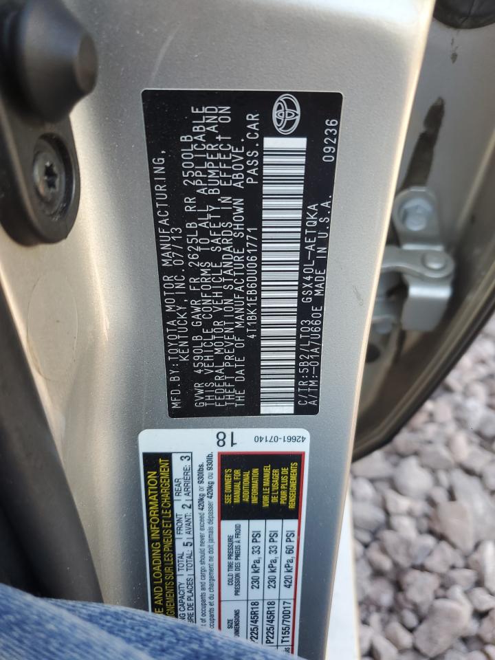 4T1BK1EB6DU061771 2013 Toyota Avalon Base