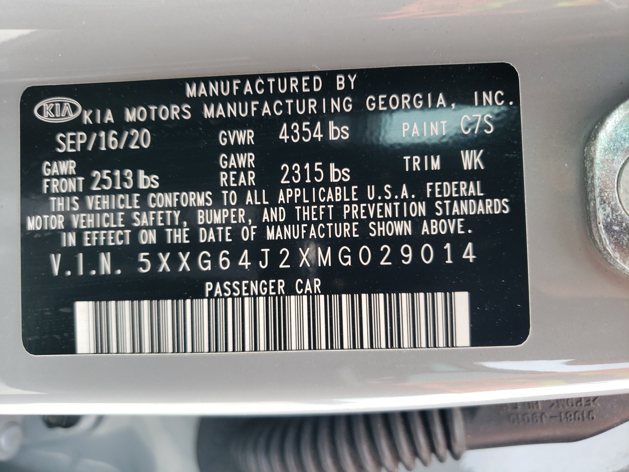 5XXG64J2XMG029014 2021 Kia K5 Gt Line