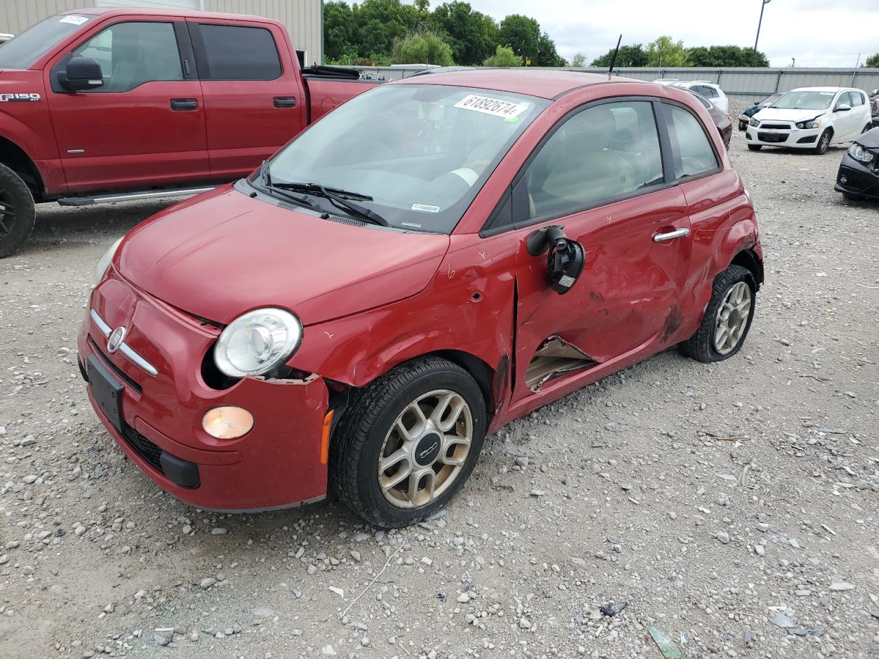 2012 Fiat 500 Pop VIN: 3C3CFFAR1CT365116 Lot: 61892674
