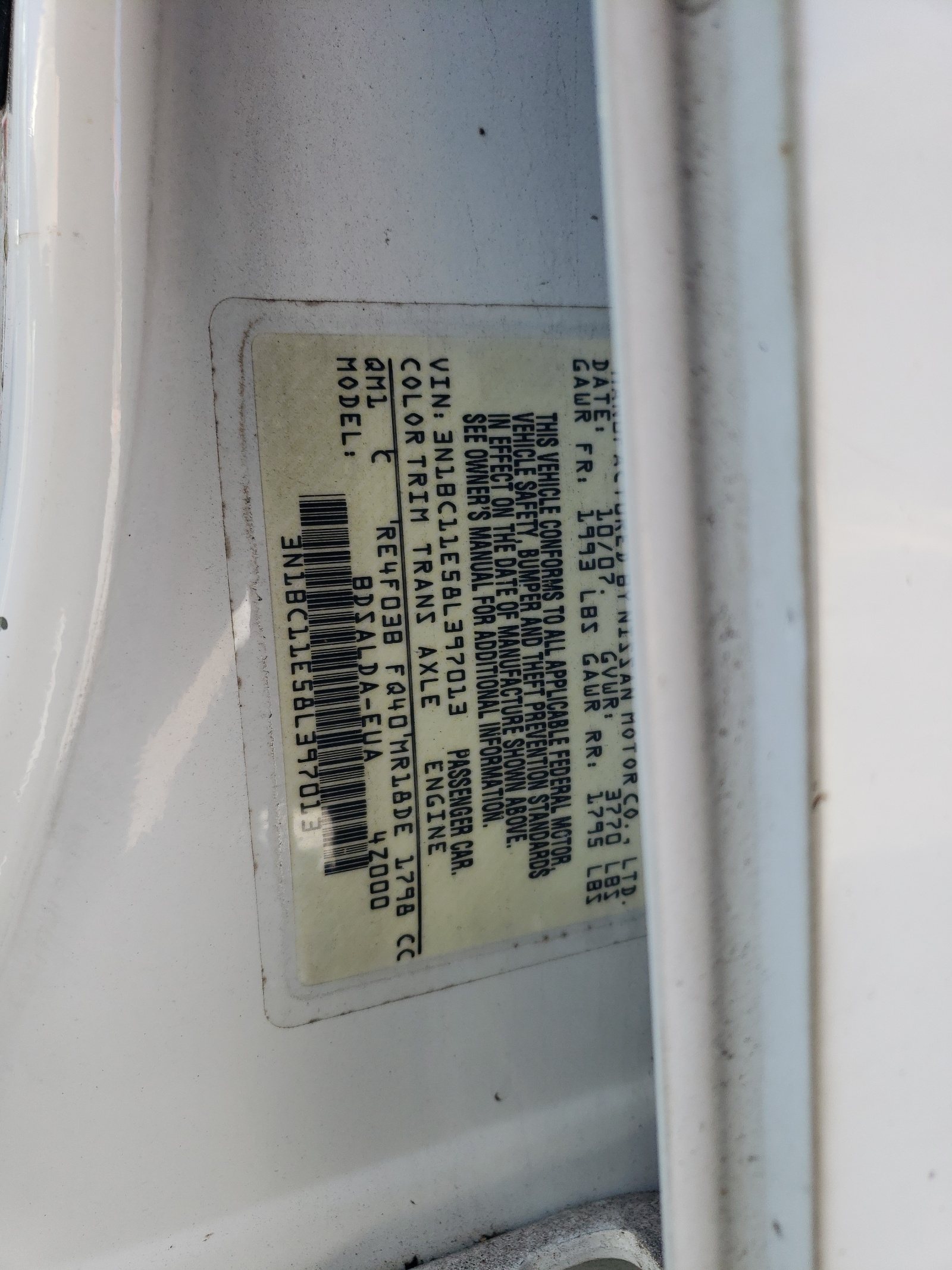 3N1BC11E58L397013 2008 Nissan Versa S