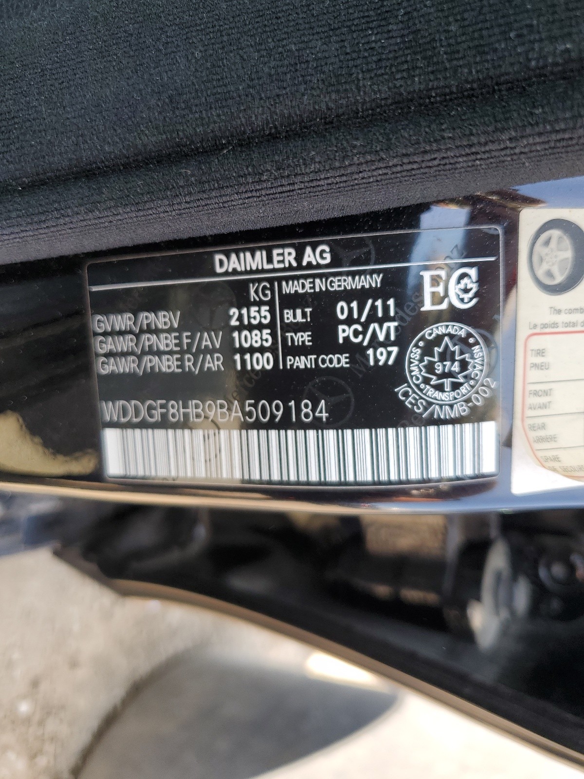 WDDGF8HB9BA509184 2011 Mercedes-Benz C 350 4Matic