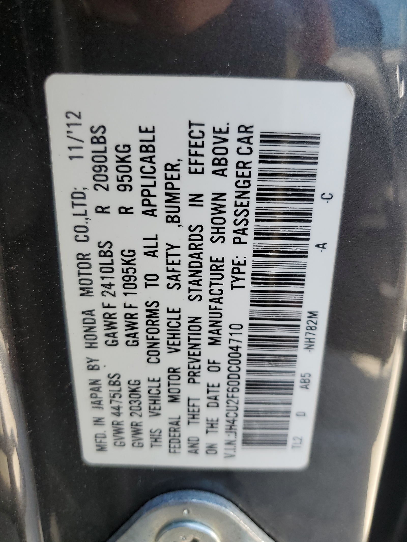 JH4CU2F60DC004710 2013 Acura Tsx Tech