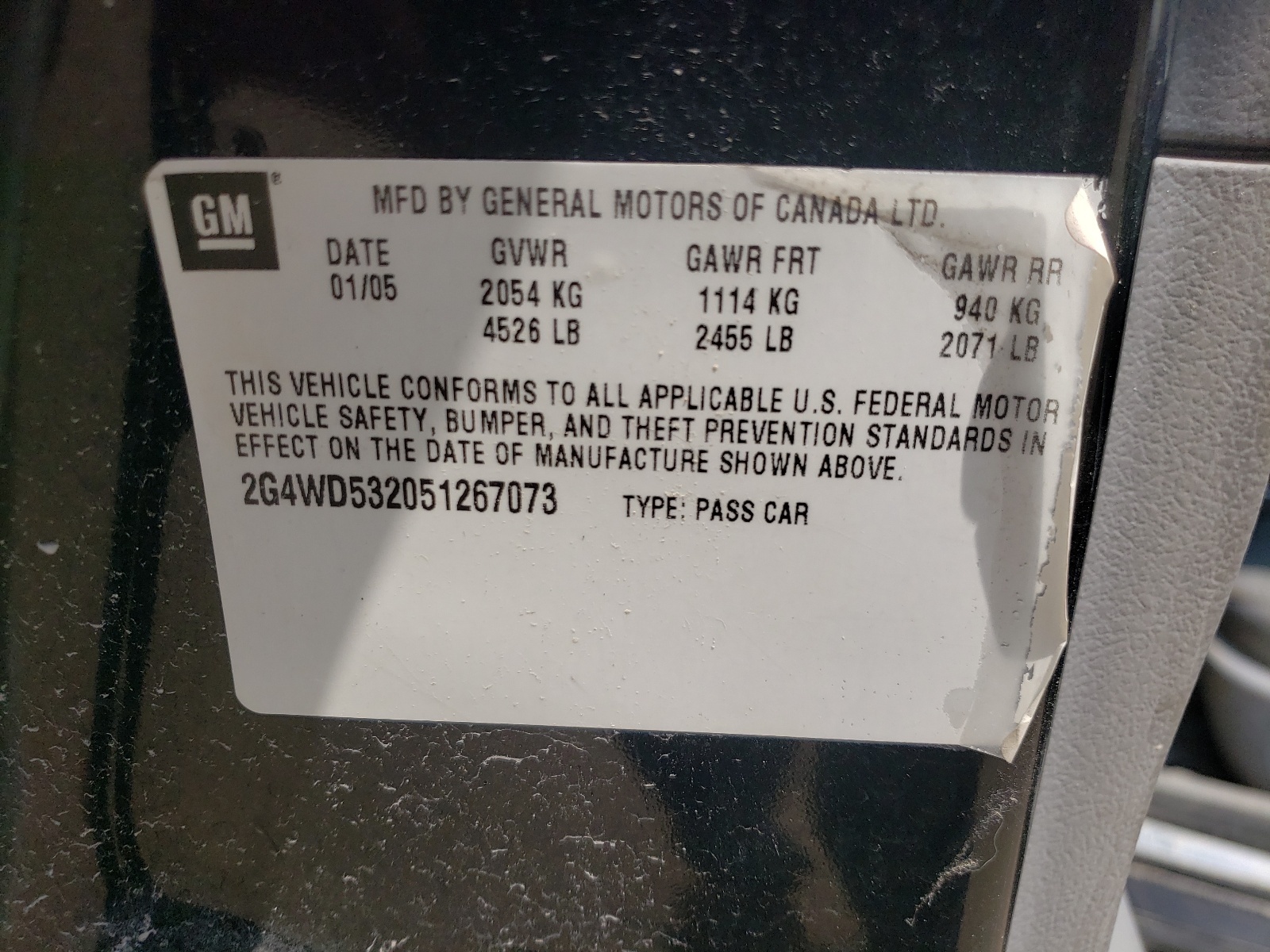 2G4WD532051267073 2005 Buick Lacrosse Cxl