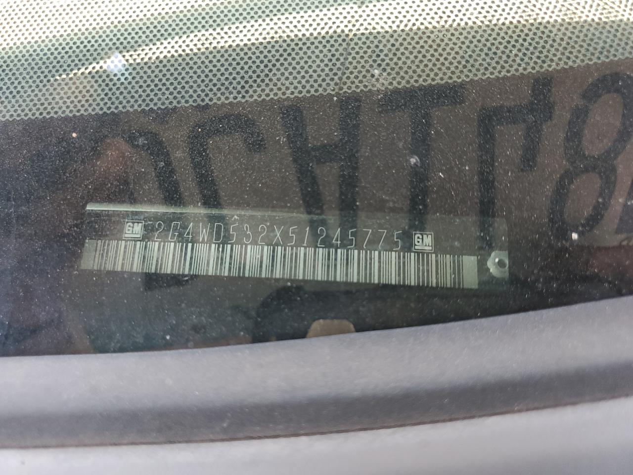 2005 Buick Lacrosse Cxl VIN: 2G4WD532X51245775 Lot: 58160544