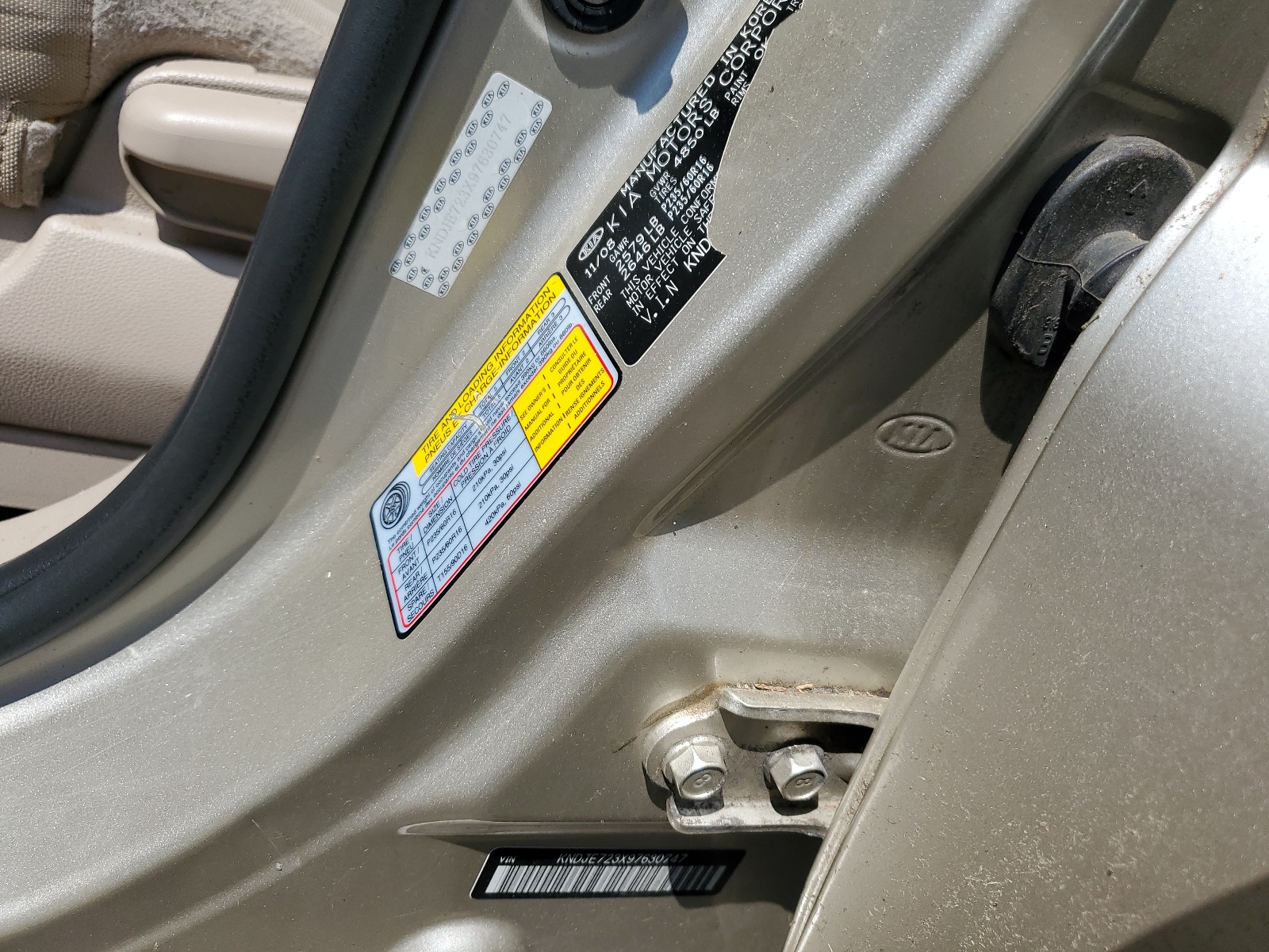 KNDJE723X97630747 2009 Kia Sportage Lx