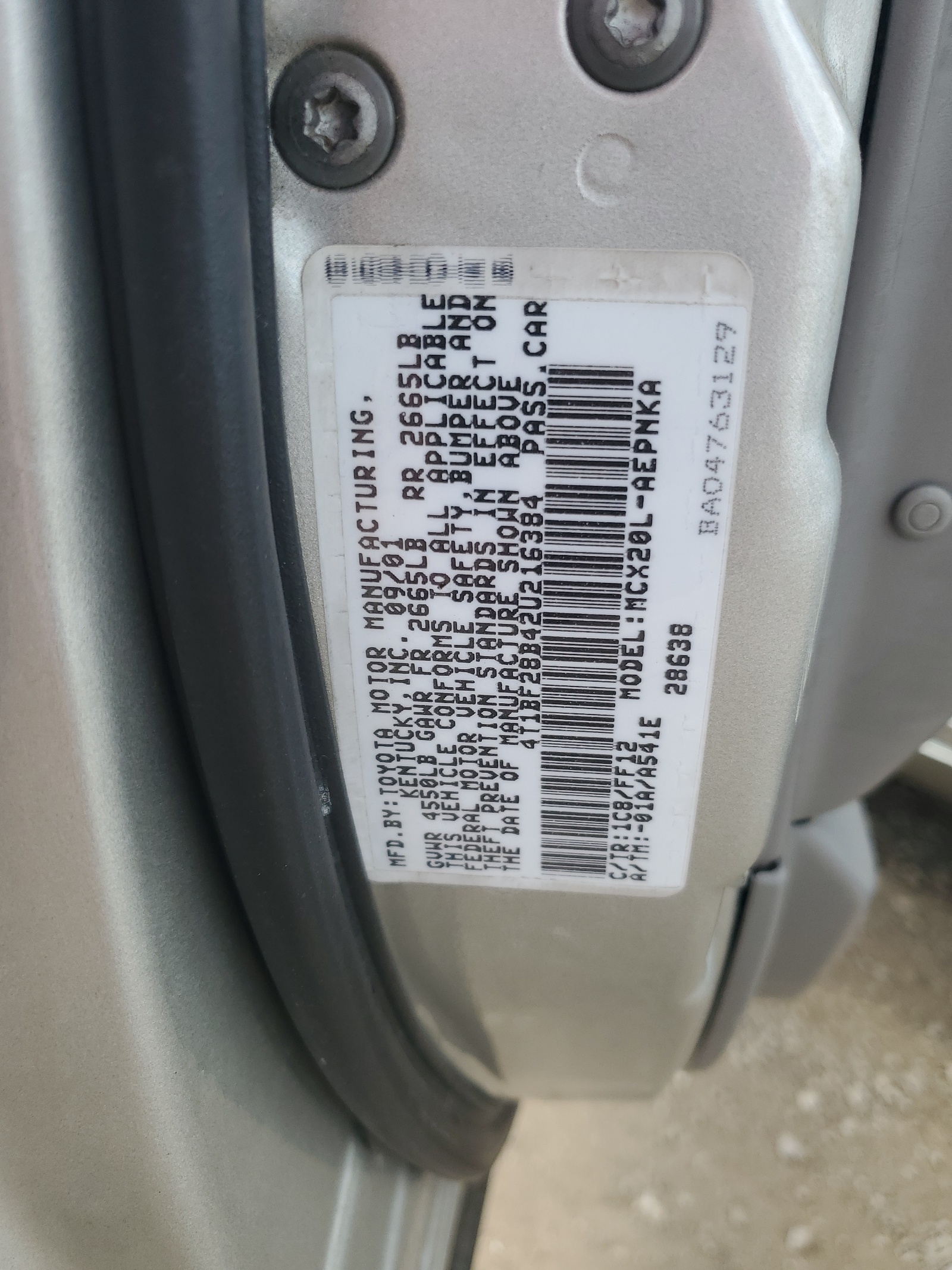 4T1BF28B42U216384 2002 Toyota Avalon Xl