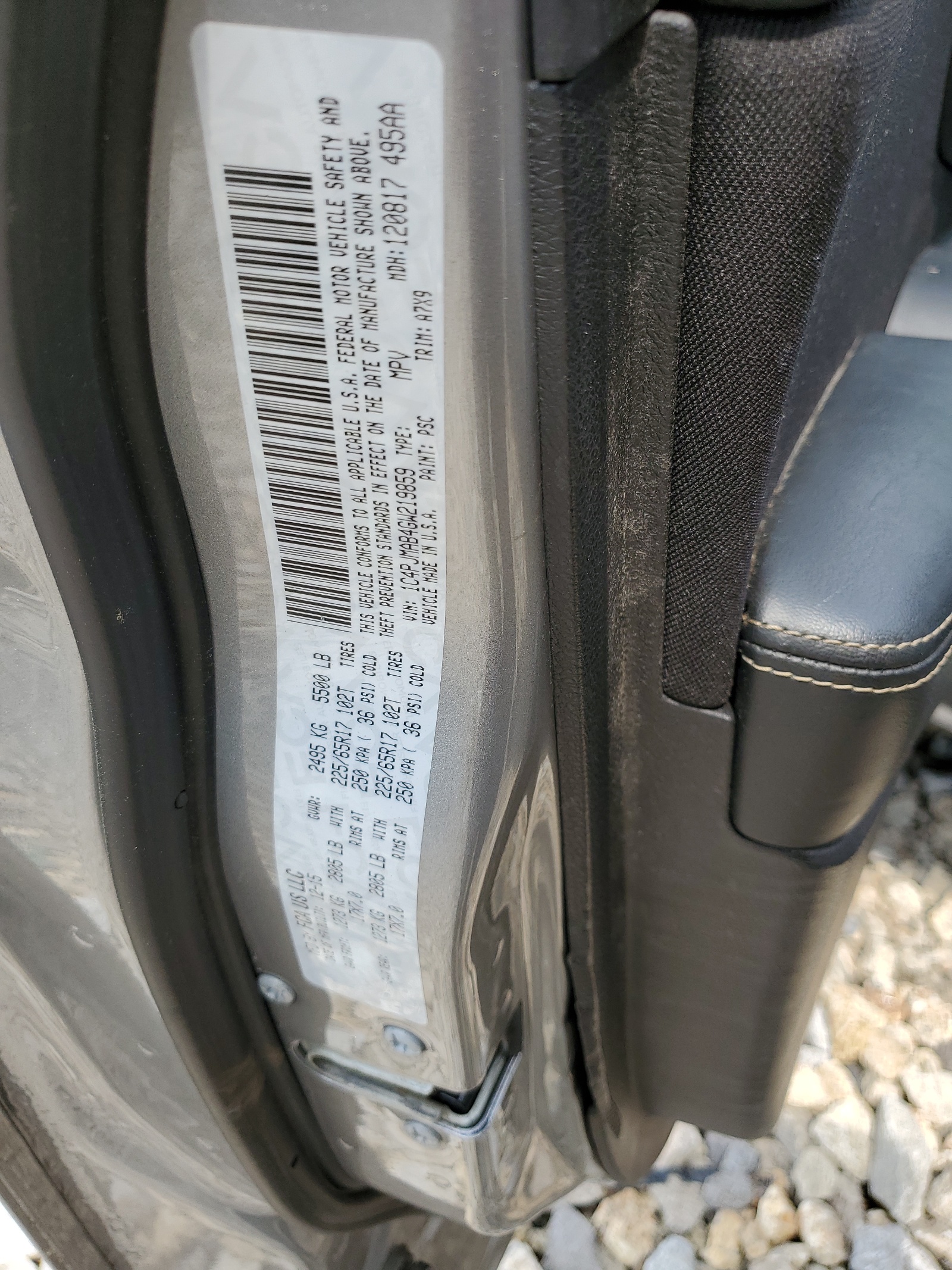 1C4PJMAB4GW219859 2016 Jeep Cherokee Sport