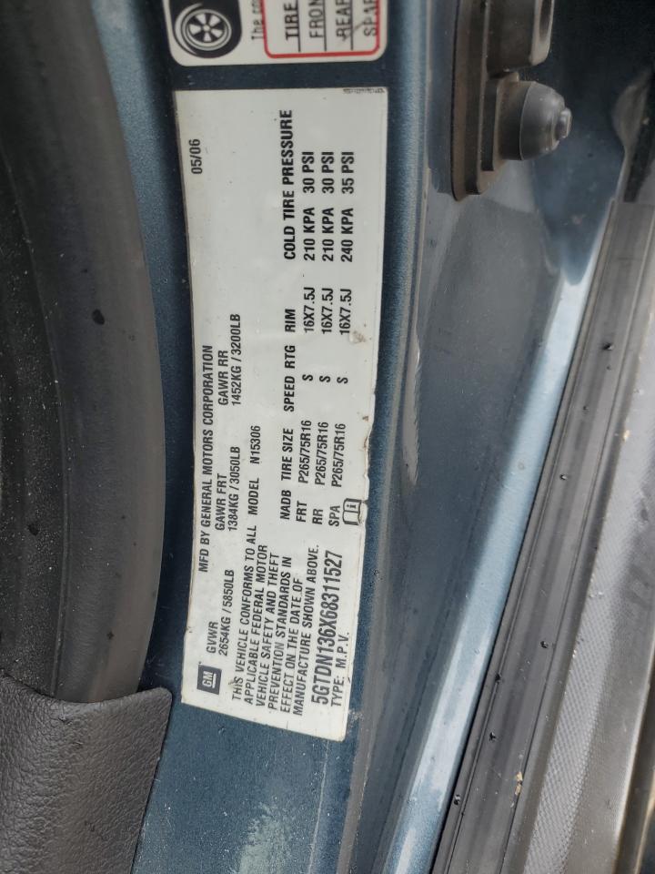 2006 Hummer H3 VIN: 5GTDN136X68311527 Lot: 62494104