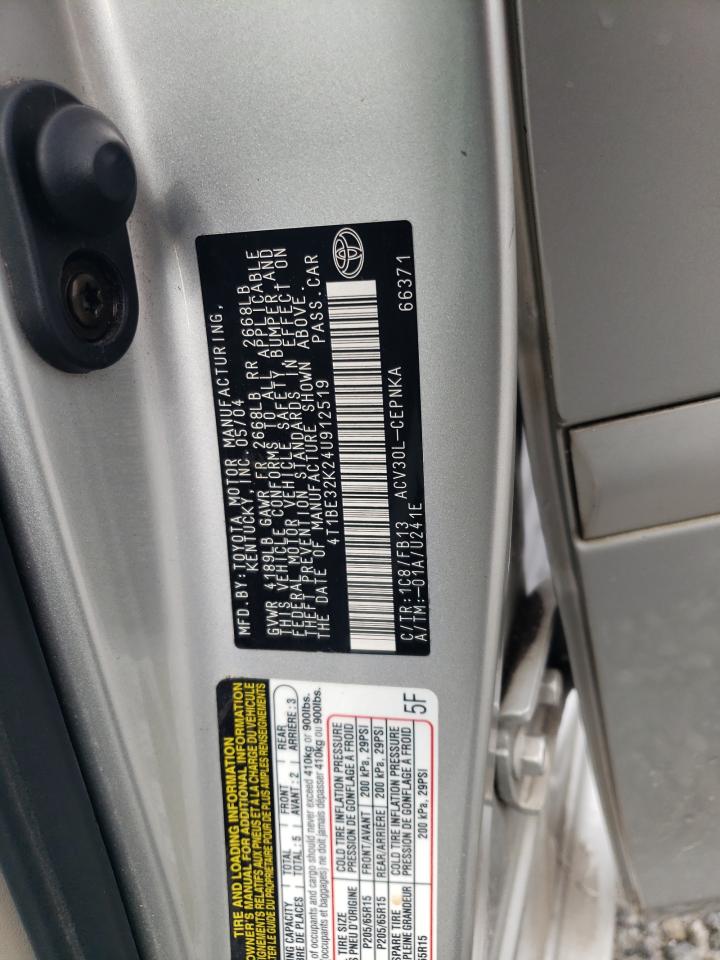 2004 Toyota Camry Le VIN: 4T1BE32K24U912519 Lot: 65496404