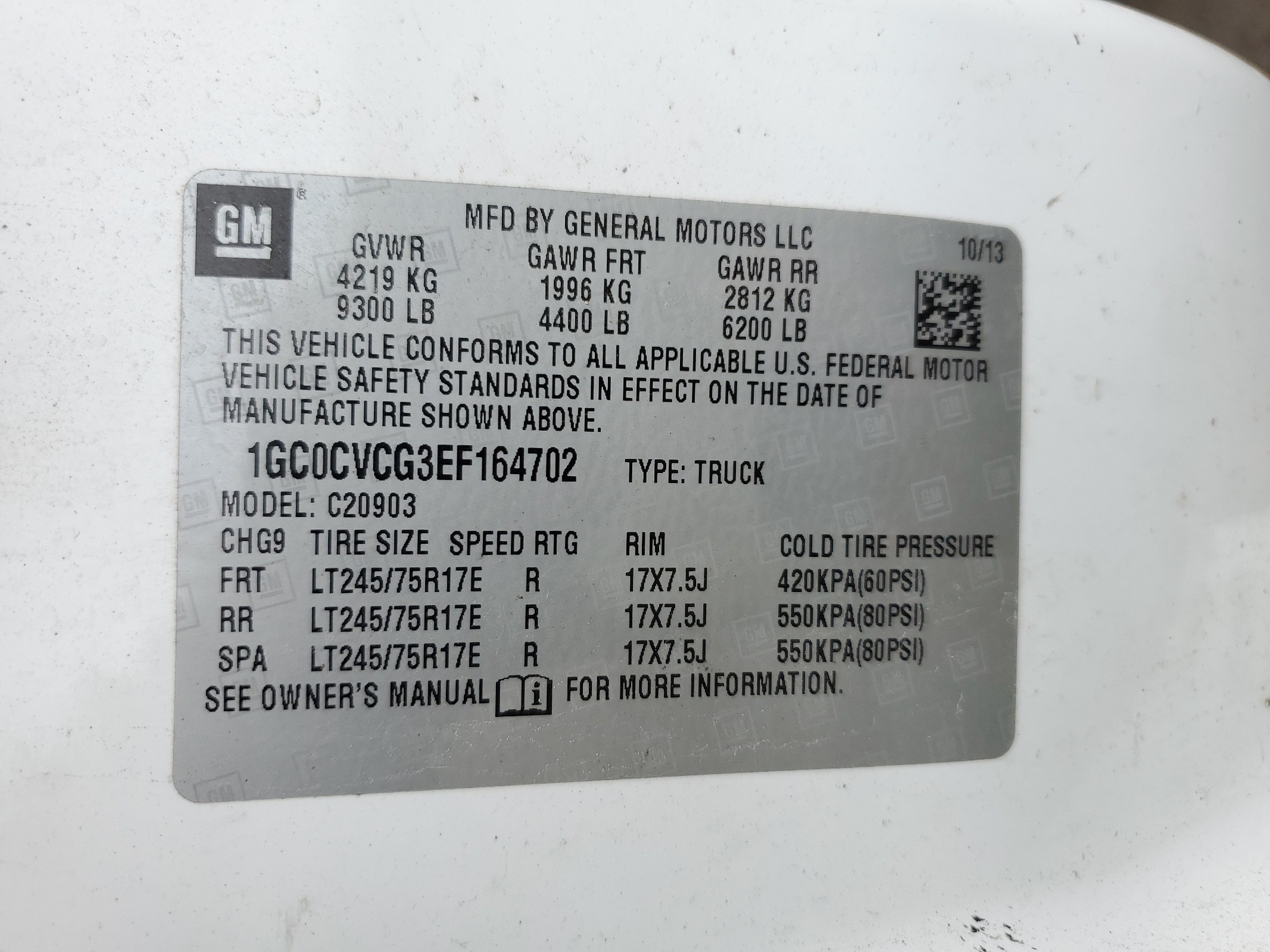 1GC0CVCG3EF164702 2014 Chevrolet Silverado C2500 Heavy Duty