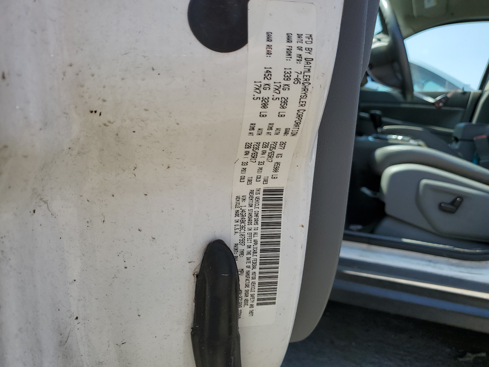 1J4GR48K36C107997 2006 Jeep Grand Cherokee Laredo