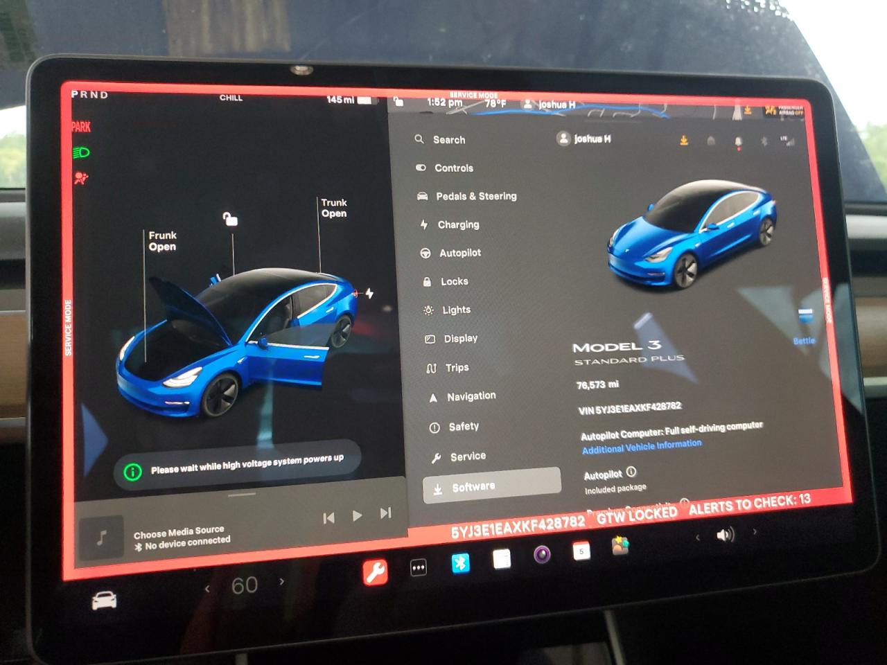 5YJ3E1EAXKF428782 2019 Tesla Model 3