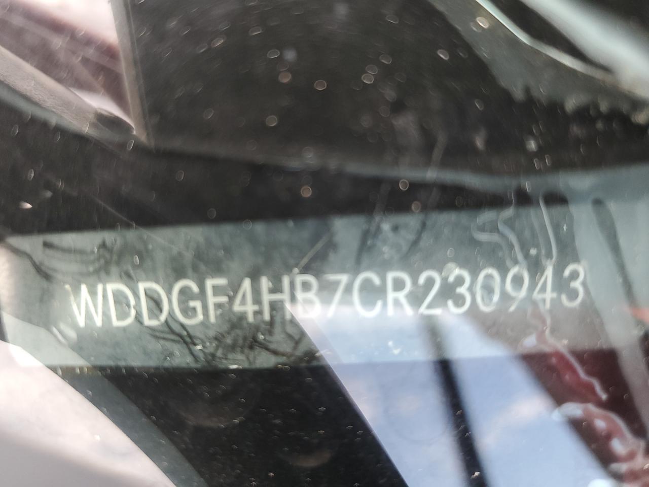 2012 Mercedes-Benz C 250 VIN: WDDGF4HB7CR230943 Lot: 63529114