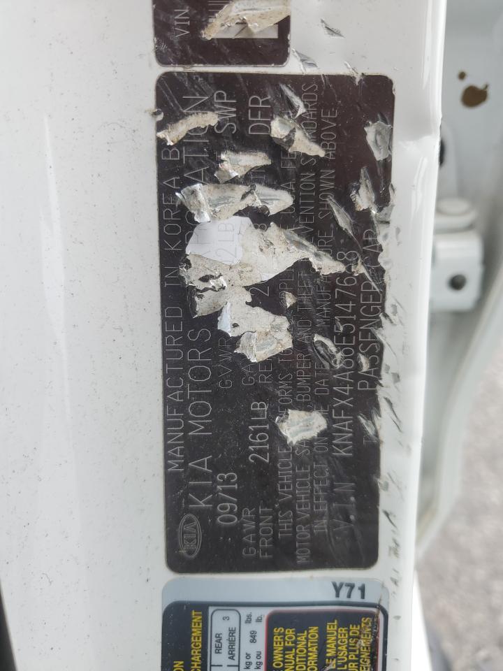 2014 Kia Forte Ex VIN: KNAFX4A86E5147688 Lot: 61014344