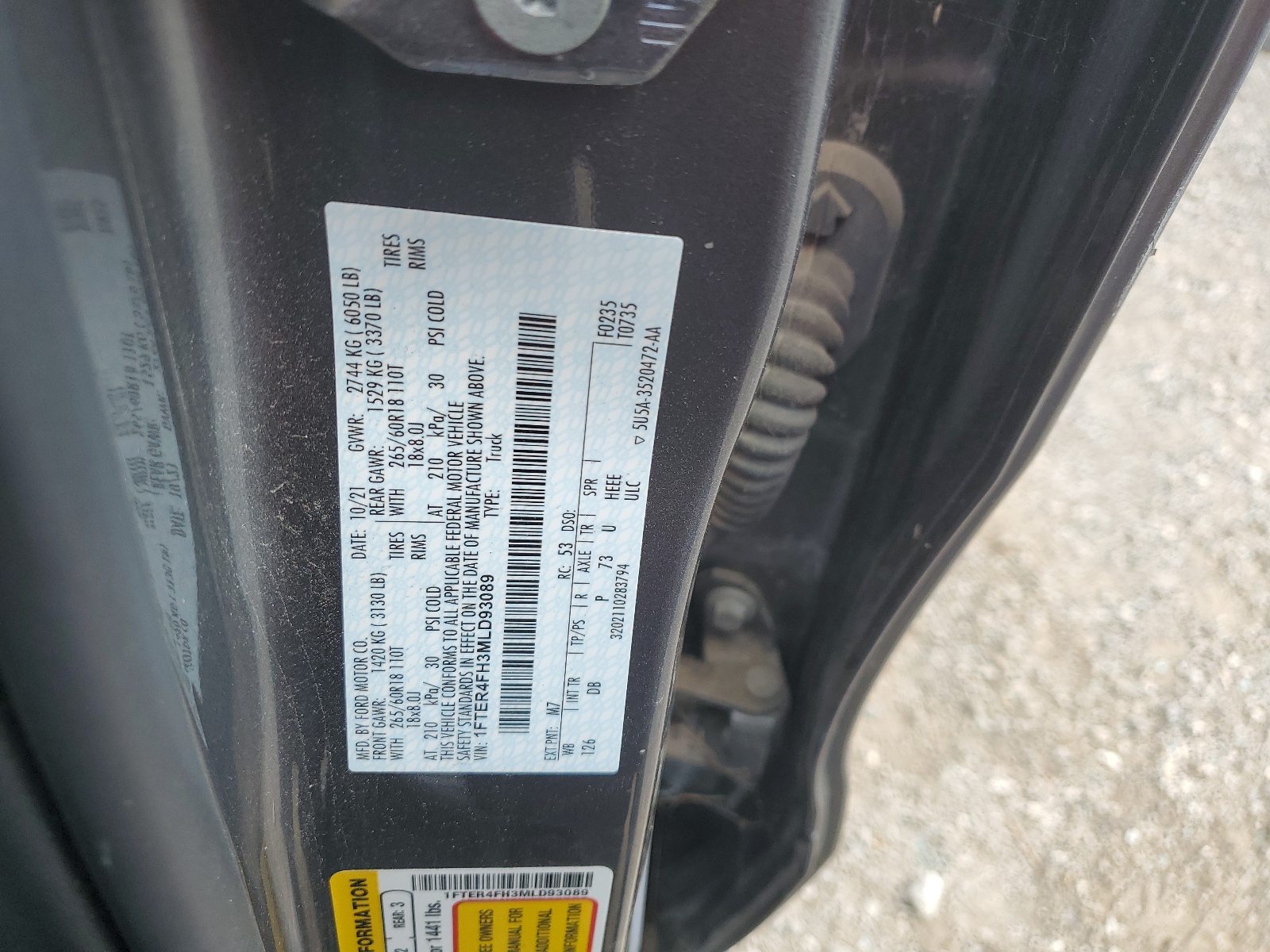 1FTER4FH3MLD93089 2021 Ford Ranger Xl