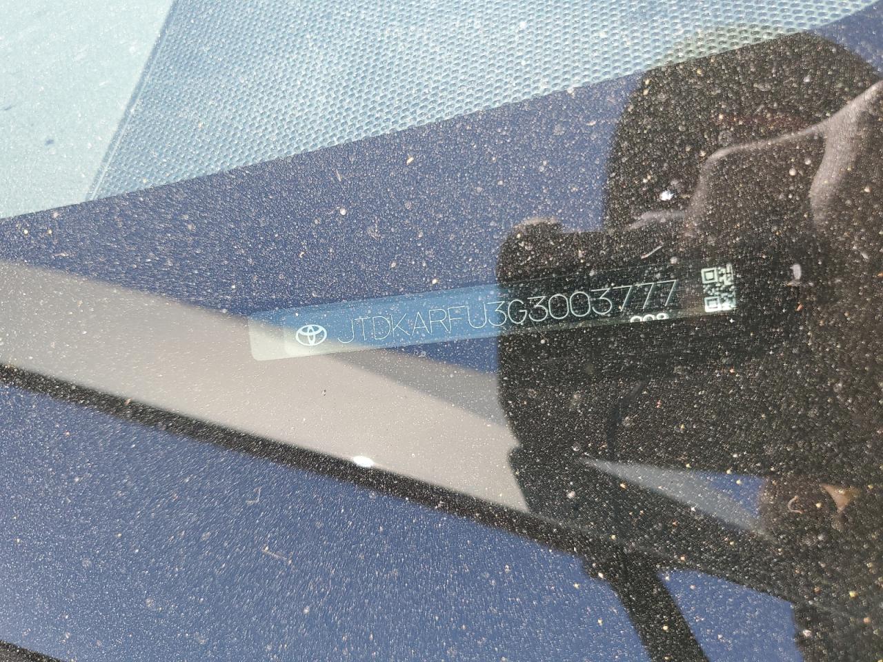 2016 Toyota Prius VIN: JTDKARFU3G3003777 Lot: 64203354