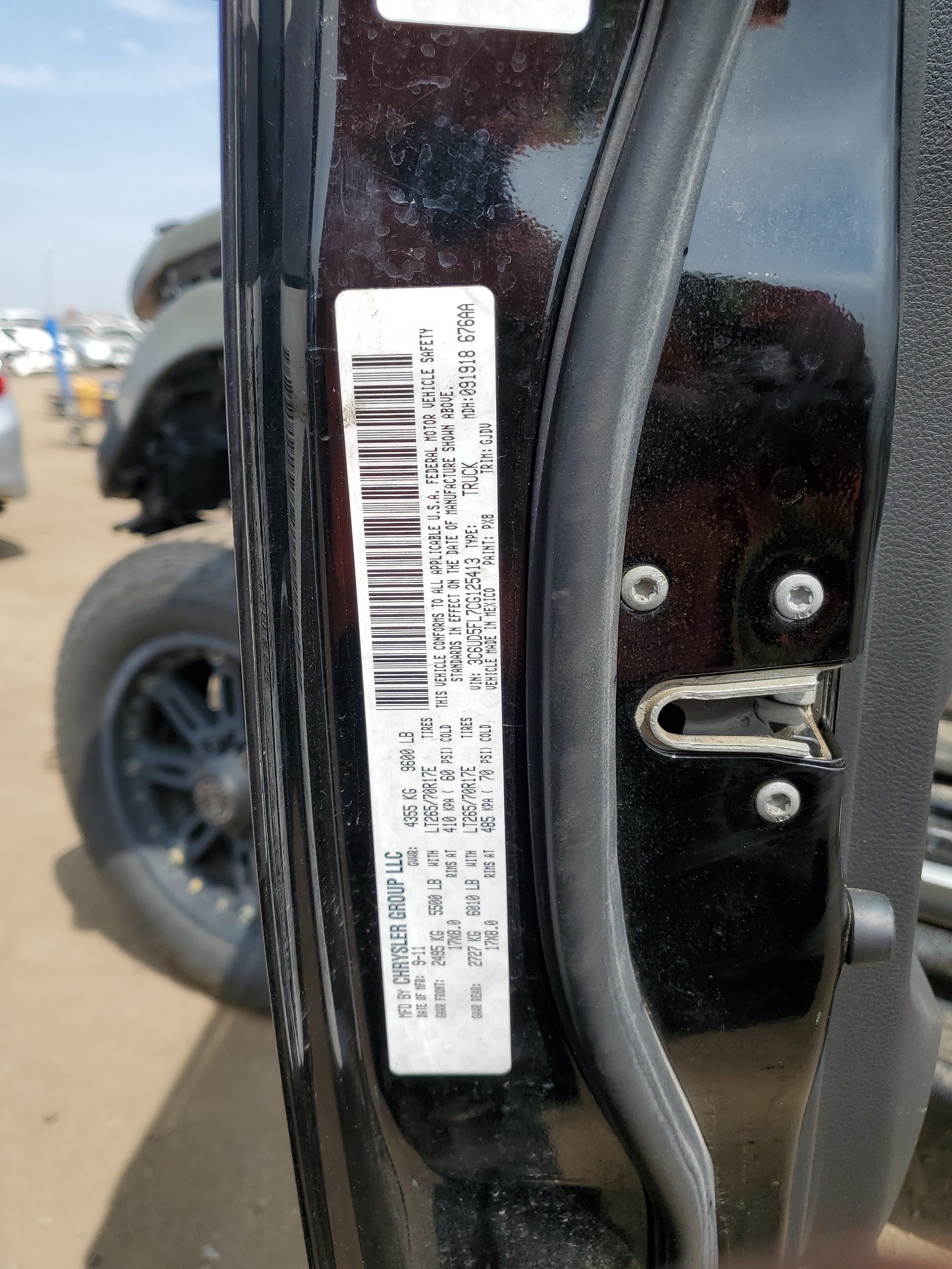 3C6UD5FL7CG125413 2012 Dodge Ram 2500 Laramie