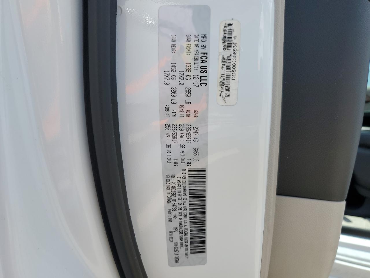 2C4RC1BG1JR154738 2018 CHRYSLER PACIFICA - Image 14