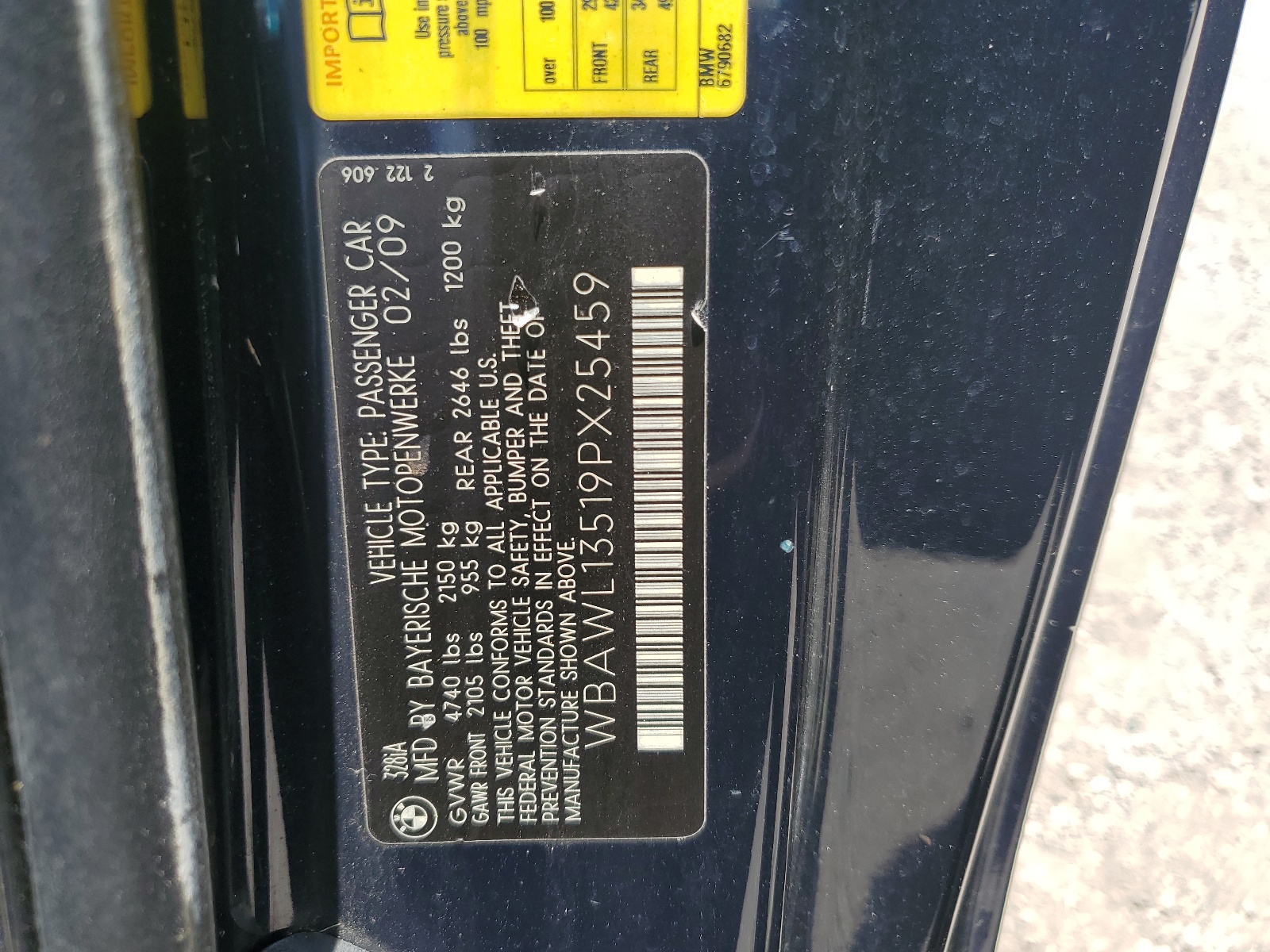 WBAWL13519PX25459 2009 BMW 328 I