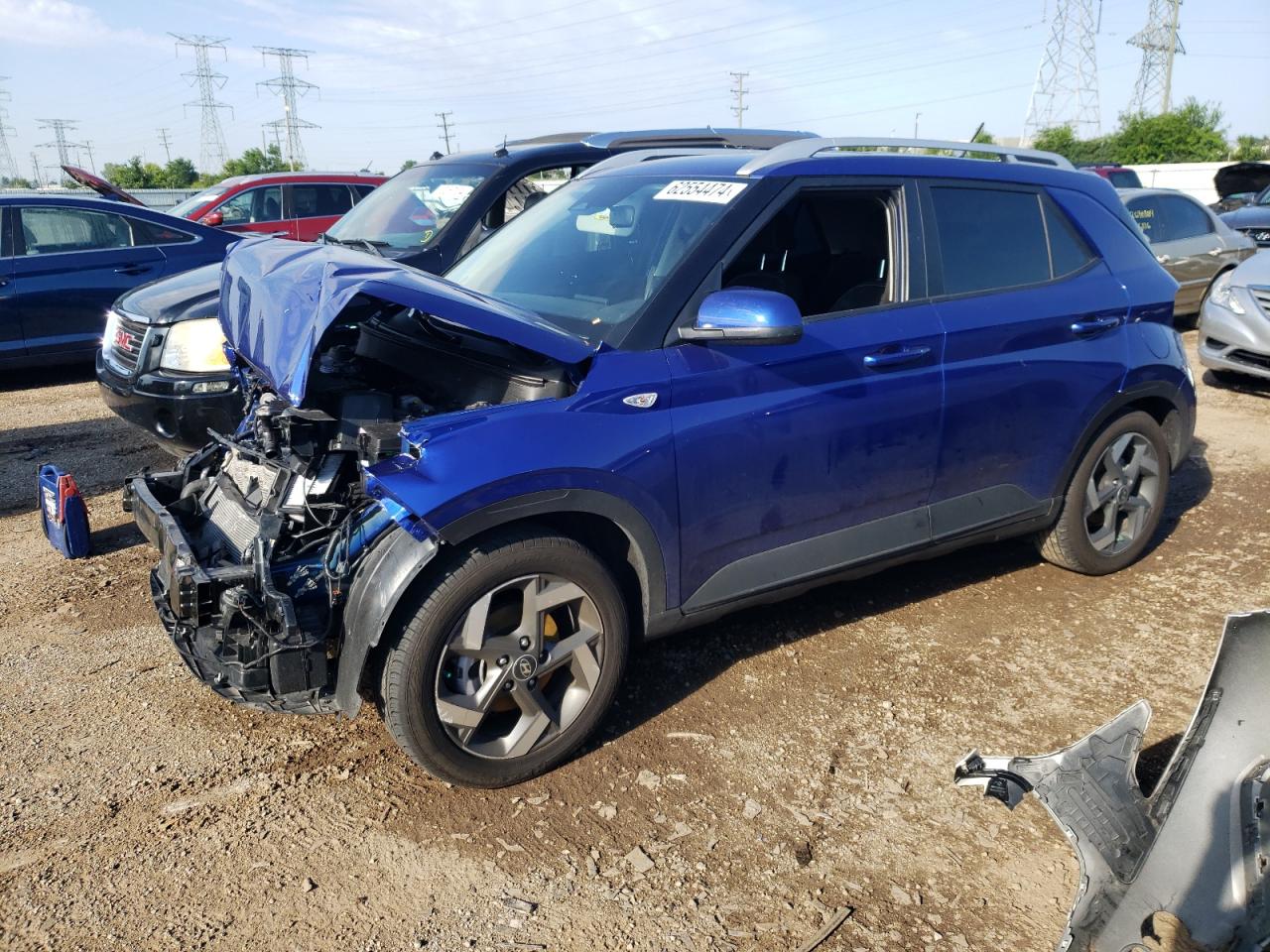 2023 Hyundai Venue Sel VIN: KMHRC8A3XPU266436 Lot: 62554474