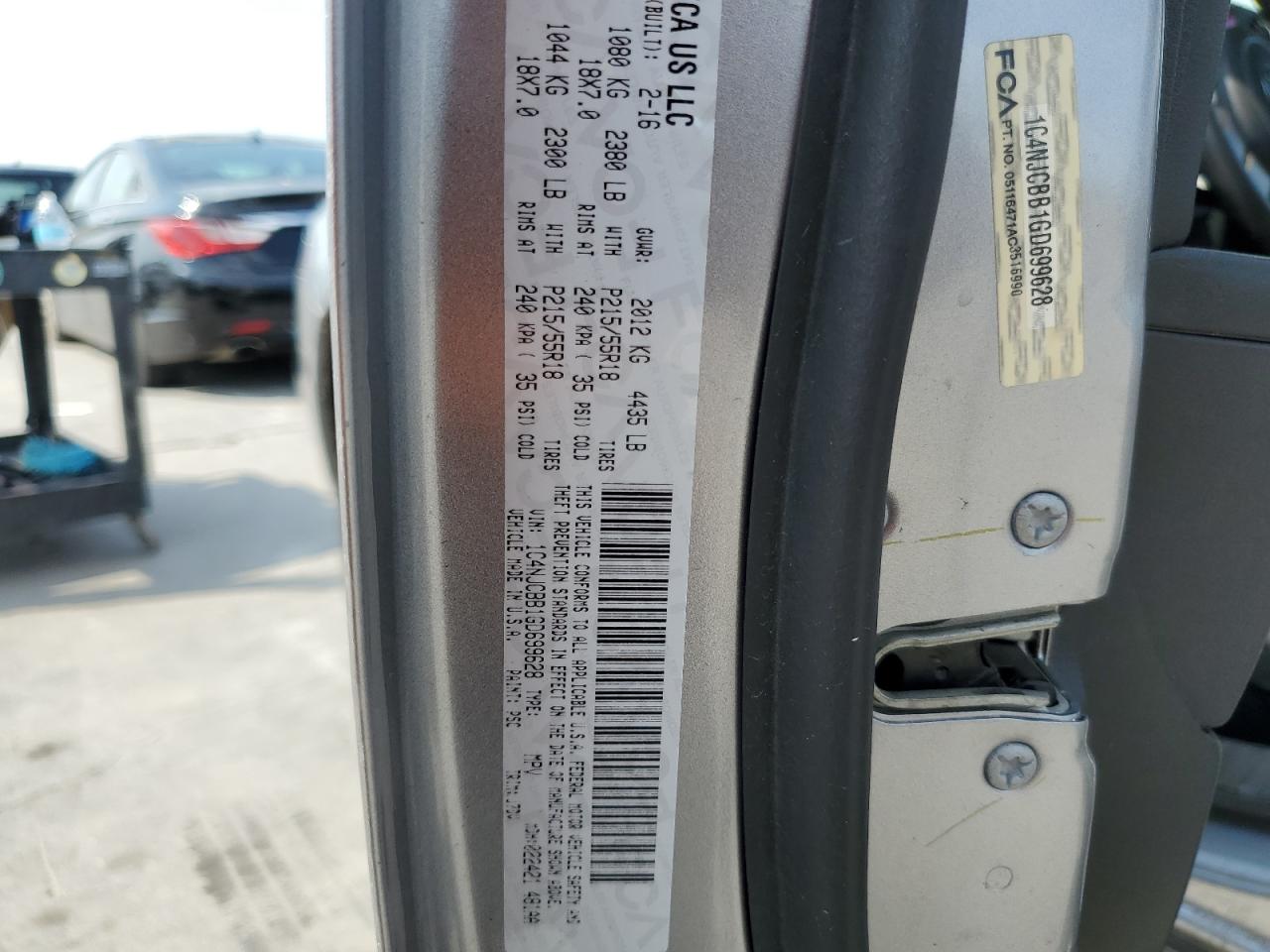 2016 Jeep Compass Sport VIN: 1C4NJCBB1GD699628 Lot: 64020944