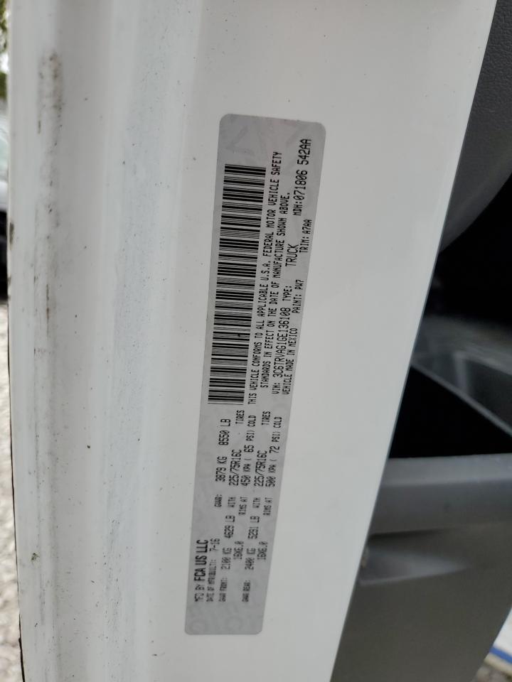 3C6TRVAG1GE136108 2016 Ram Promaster 1500 1500 Standard