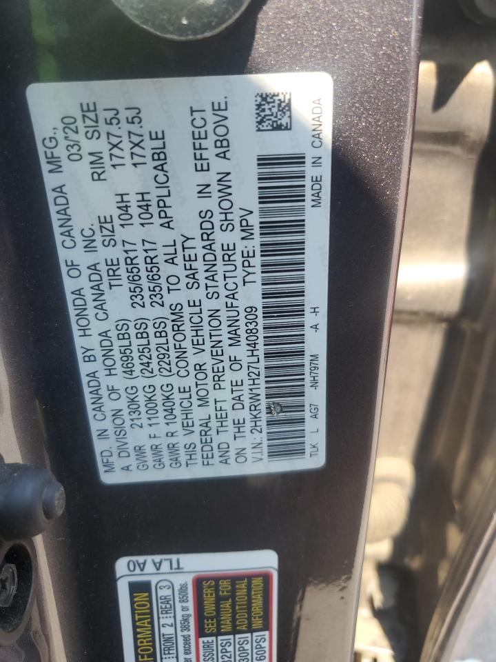 2HKRW1H27LH408309 2020 Honda Cr-V Lx