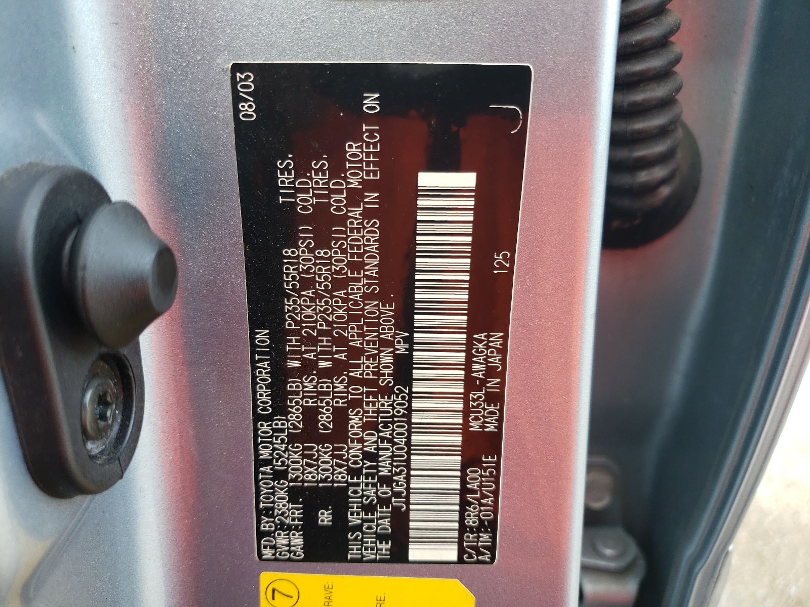 JTJGA31U040019052 2004 Lexus Rx 330