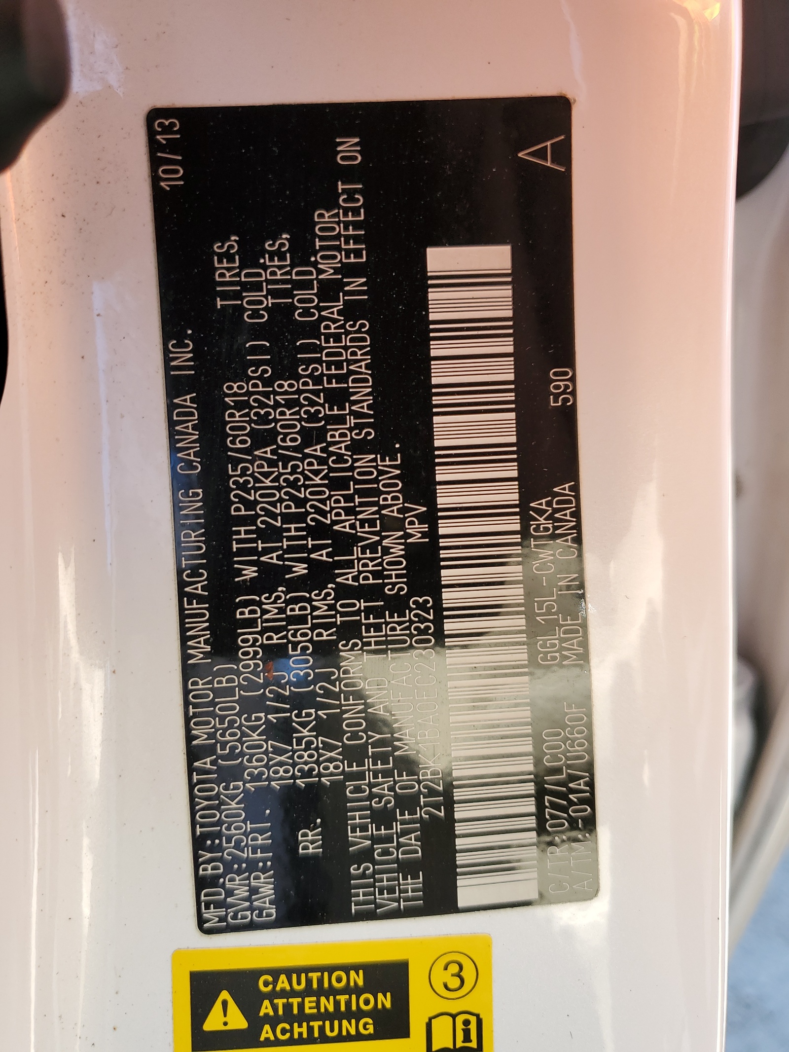 2T2BK1BA0EC230323 2014 Lexus Rx 350 Base