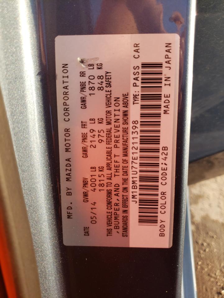 2014 Mazda 3 Sport VIN: JM1BM1U77E1211398 Lot: 64019634