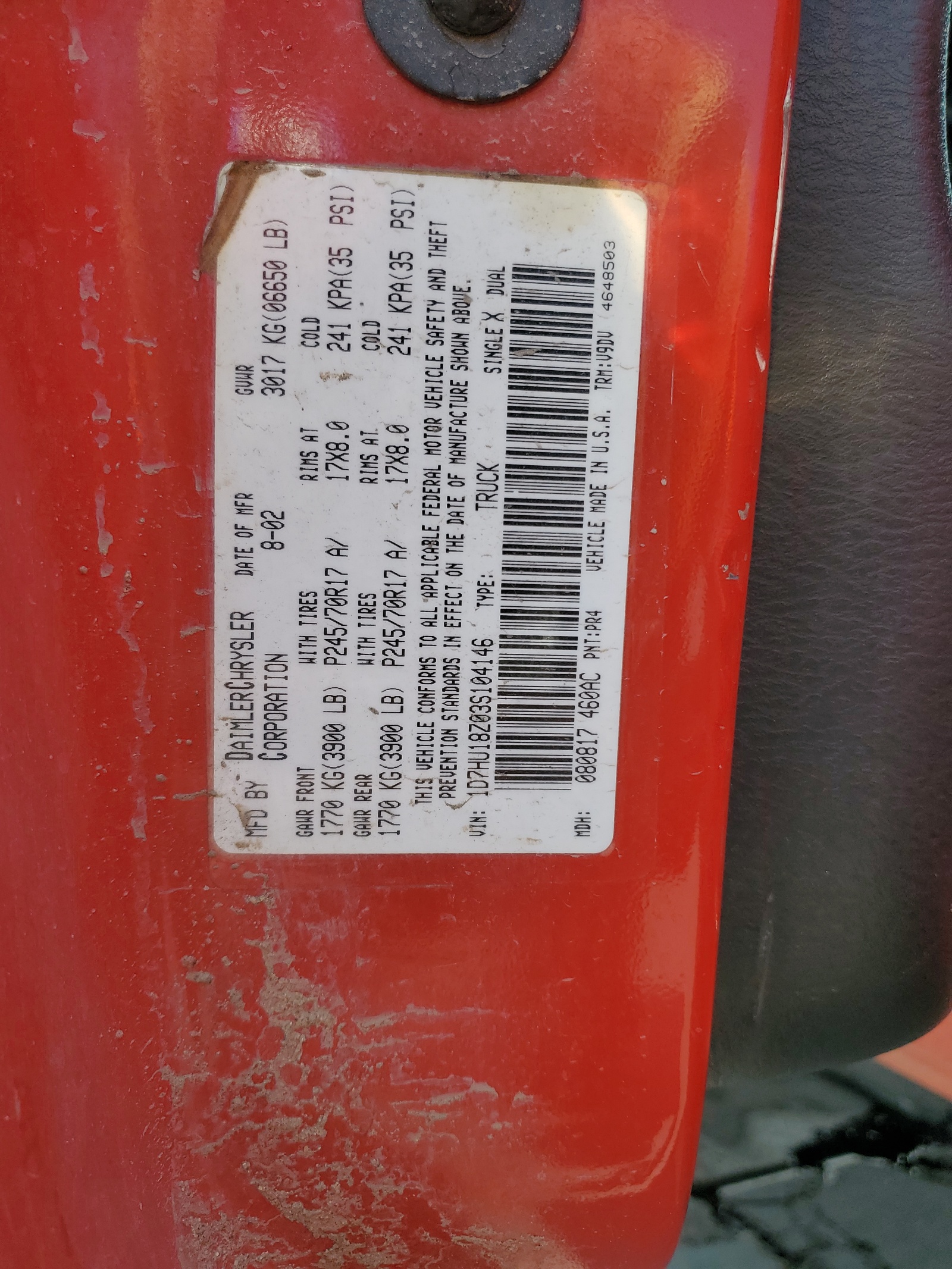 1D7HU18Z03S104146 2003 Dodge Ram 1500 St