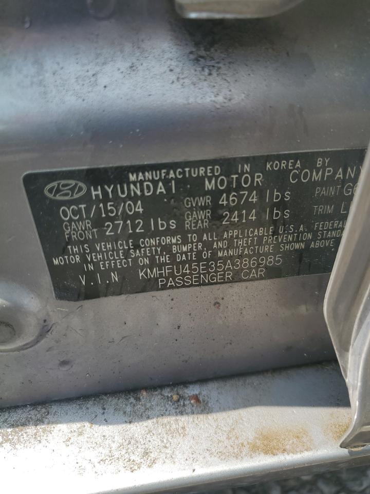 2005 Hyundai Xg 350 VIN: KMHFU45E35A386985 Lot: 64235224