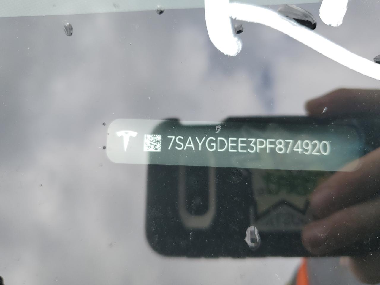 2023 Tesla Model Y VIN: 7SAYGDEE3PF874920 Lot: 61895544